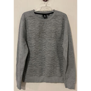 Akademiks Mens Large Gray Long-Sleeved Pullover “Fearless” Sweatshirt! A5613